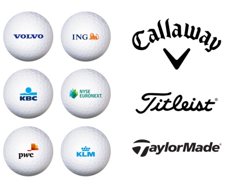 Golfballen met logo